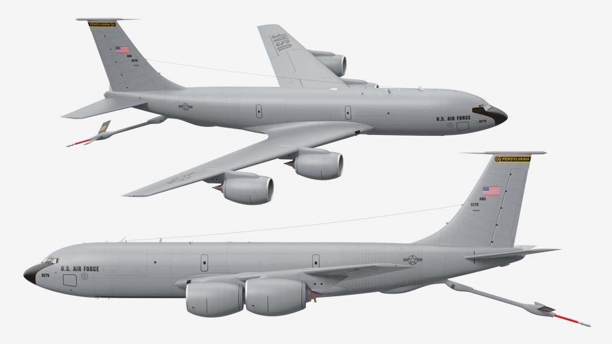 3D model Boeing KC 135 Stratotanker Refueling Aircraft