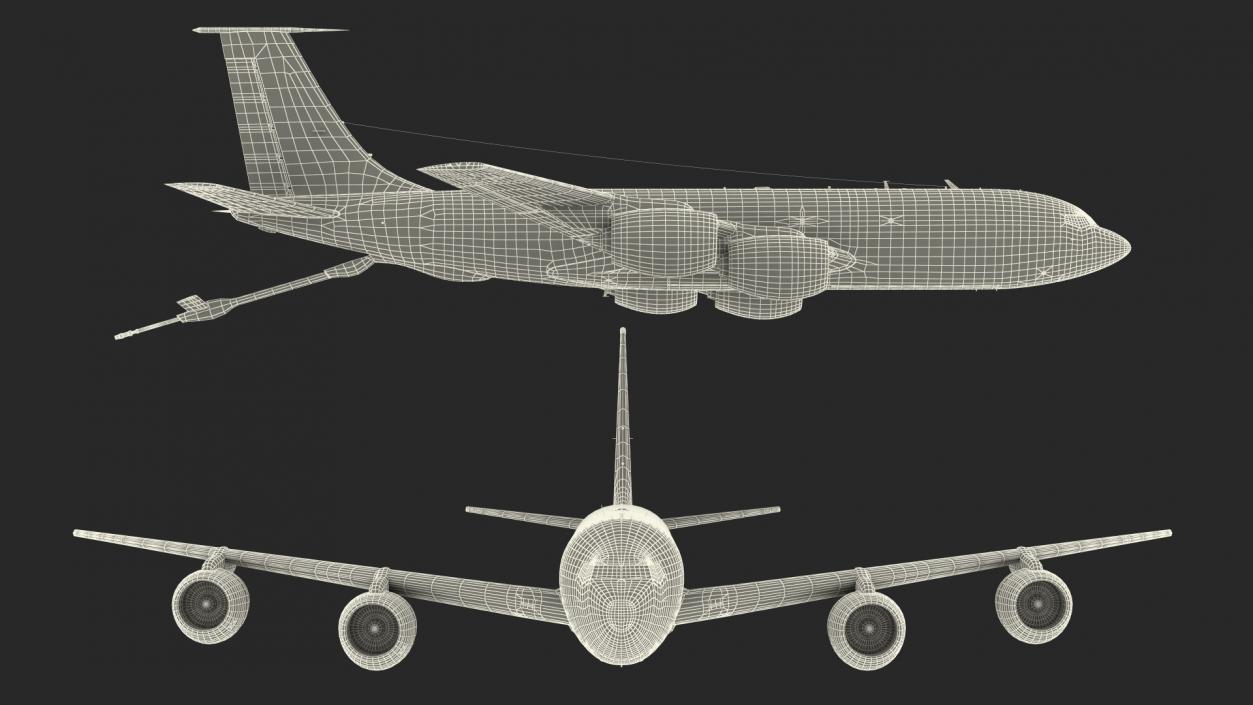 3D model Boeing KC 135 Stratotanker Refueling Aircraft