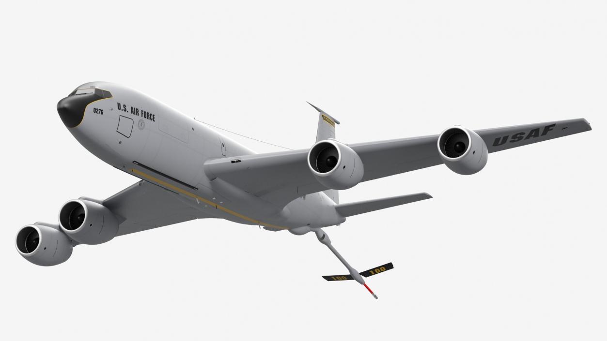 3D model Boeing KC 135 Stratotanker Refueling Aircraft