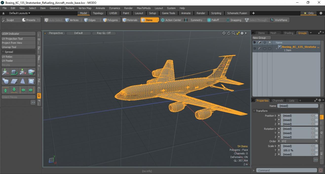 3D model Boeing KC 135 Stratotanker Refueling Aircraft