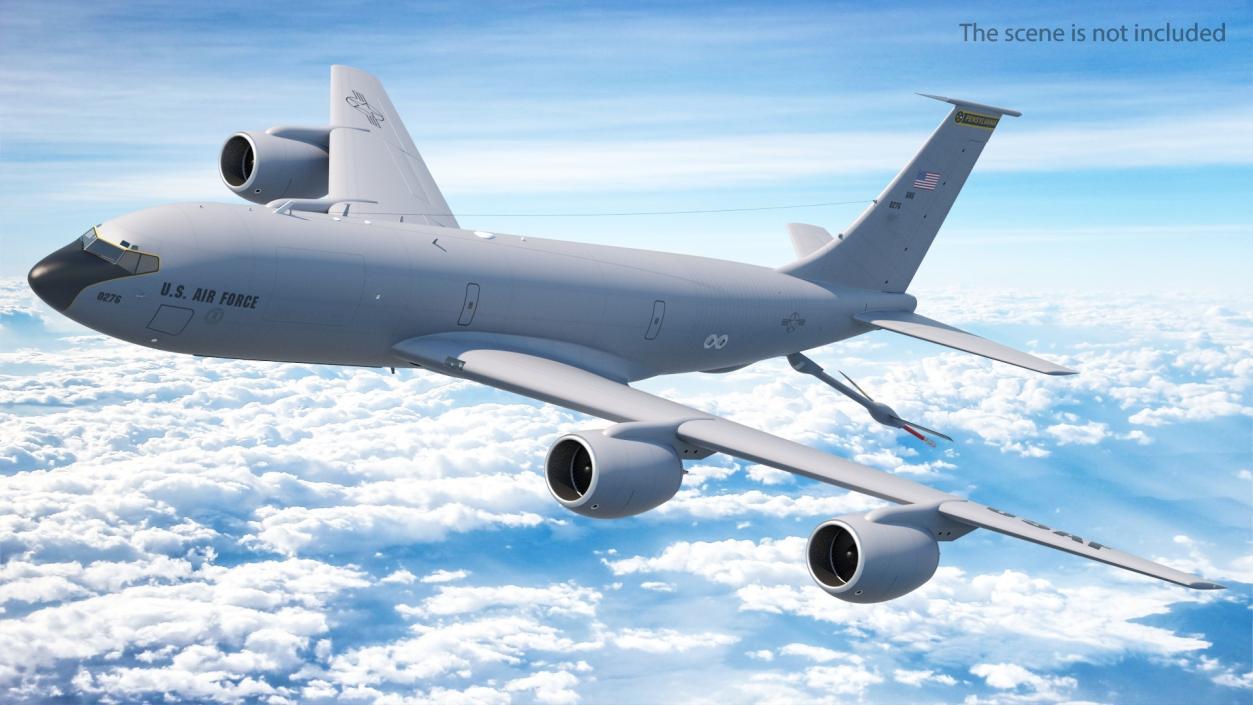 3D model Boeing KC 135 Stratotanker Refueling Aircraft