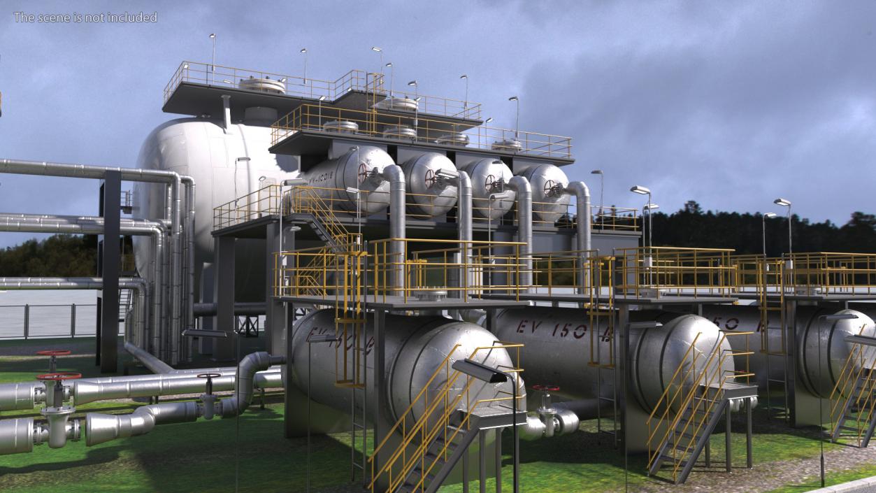 3D model Fuel Plant