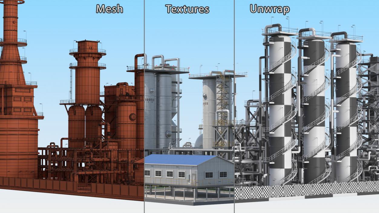 3D model Fuel Plant