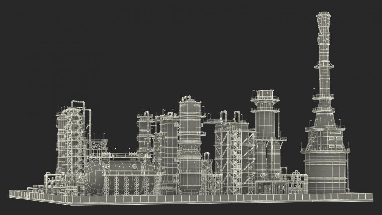 3D model Fuel Plant