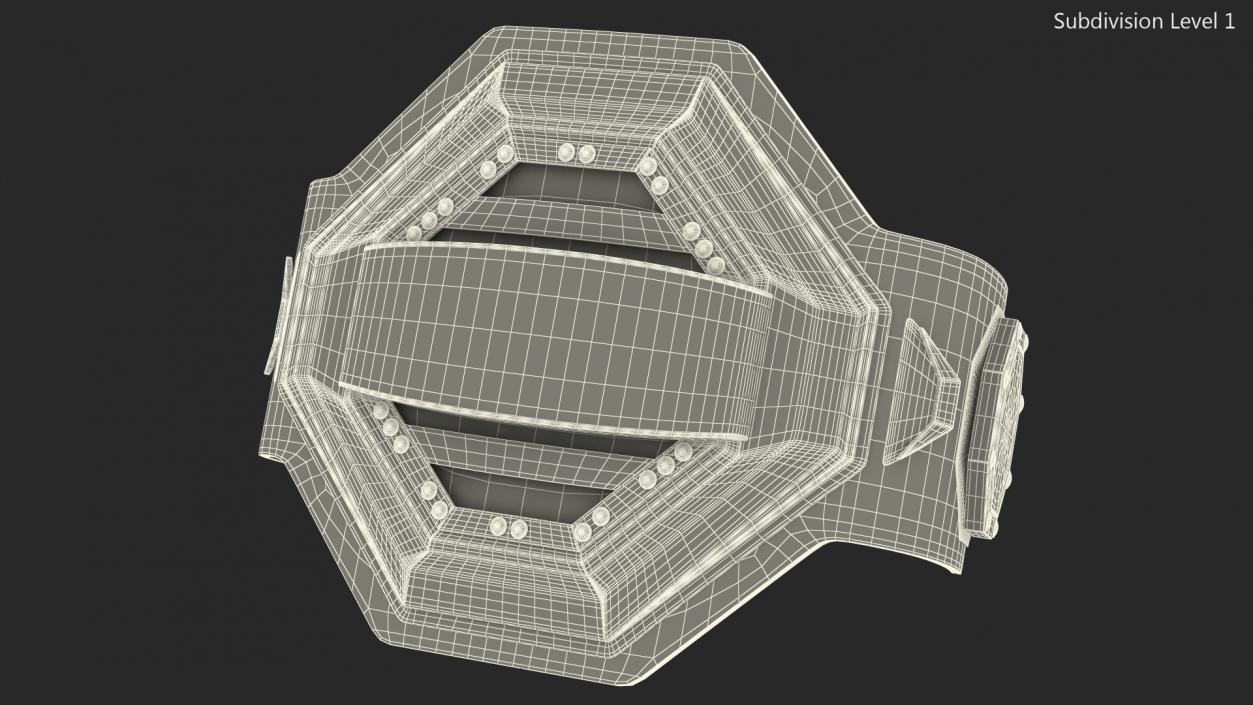 3D Champion Belt model