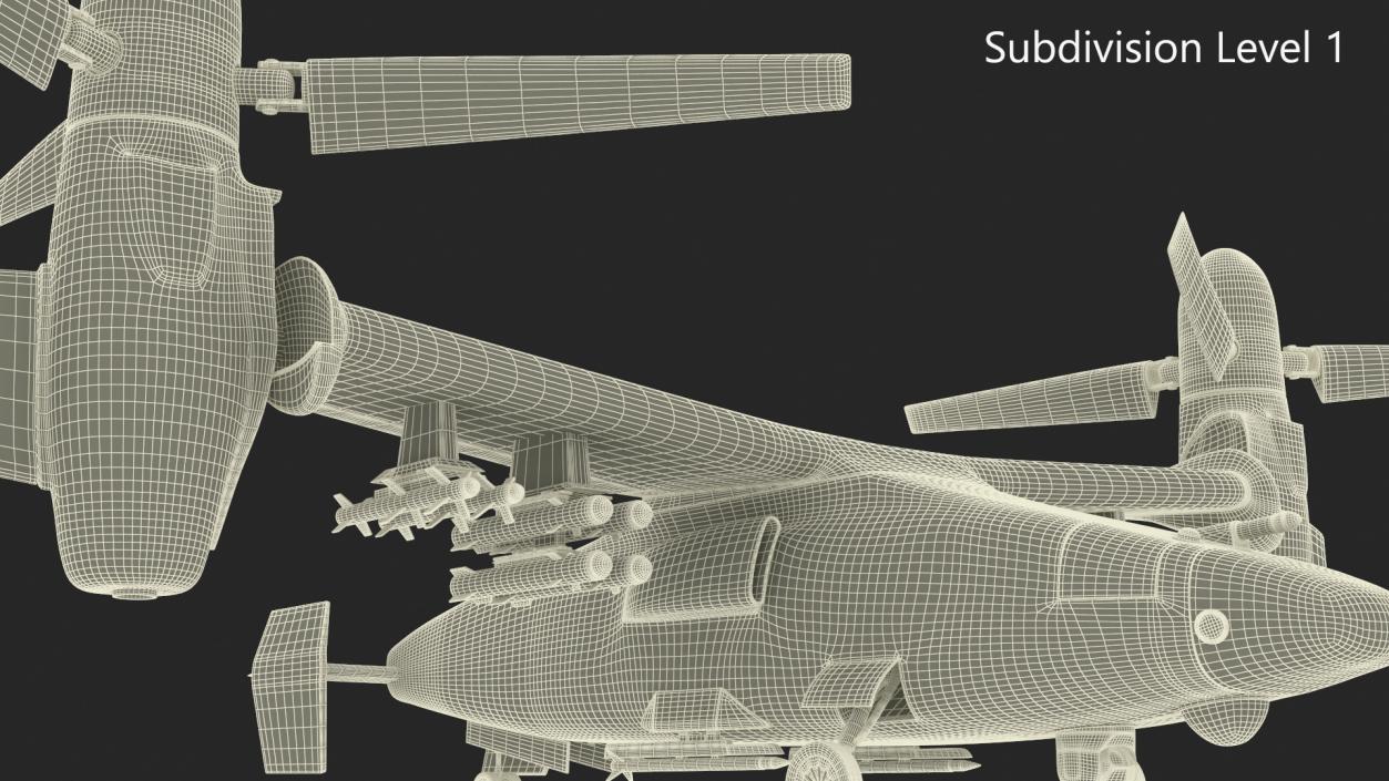 Bell V 247 Vigilant Combat Drone 3D