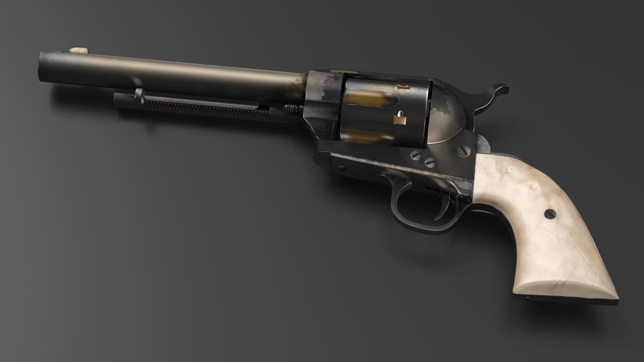 3D model Loaded Revolver