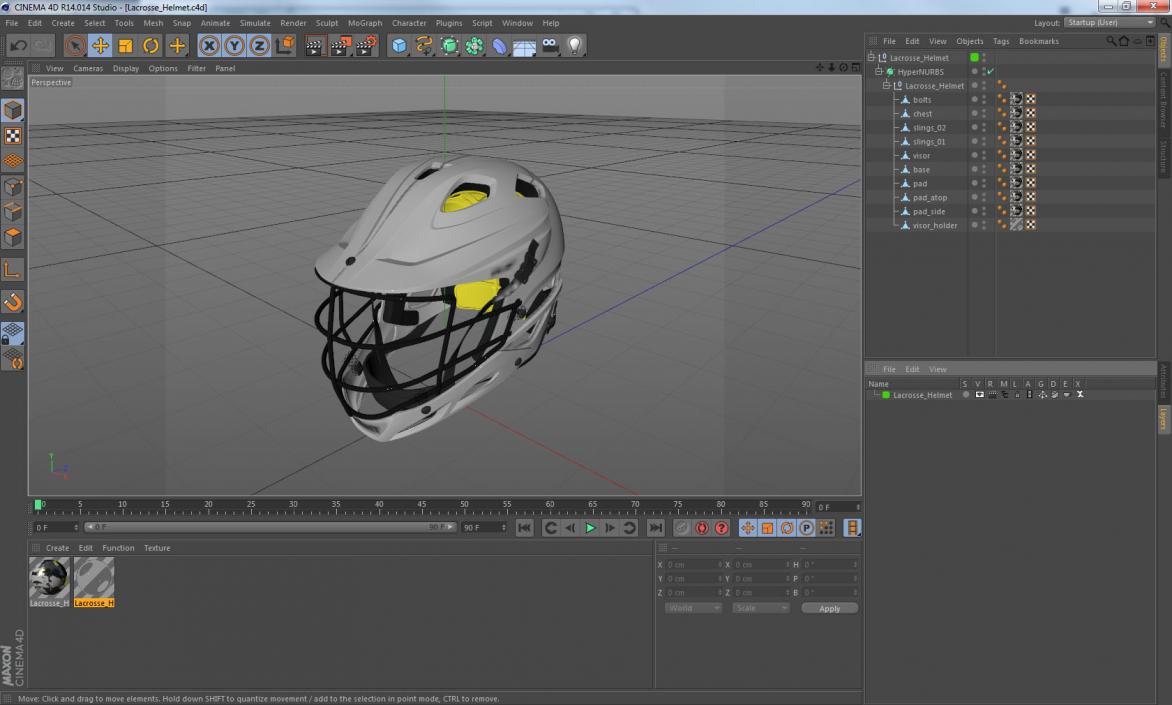 3D model Lacrosse Helmet