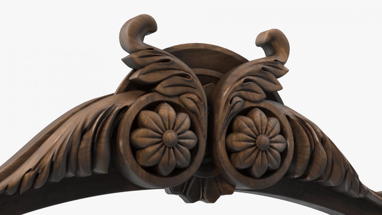 3D Decorative Wooden Baroque Ornament 2