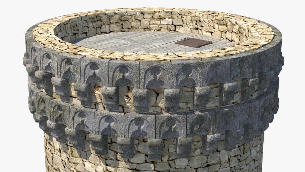 Small Medieval Castle Tower 3D