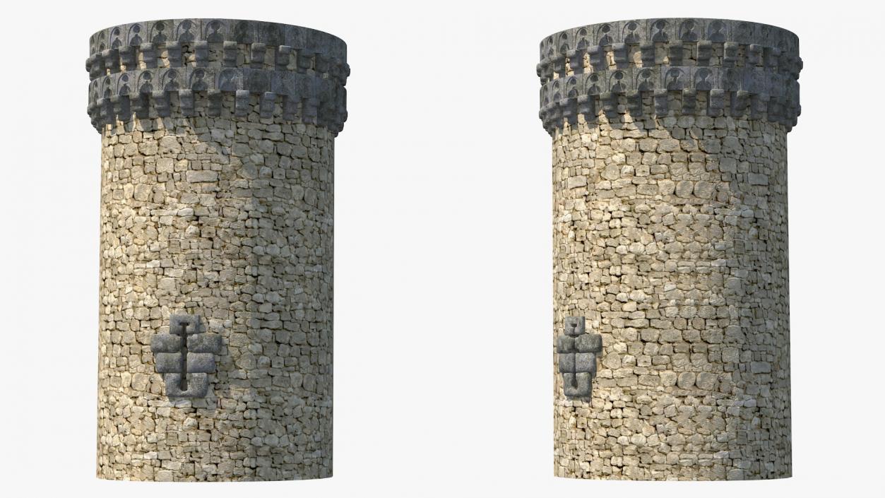 Small Medieval Castle Tower 3D