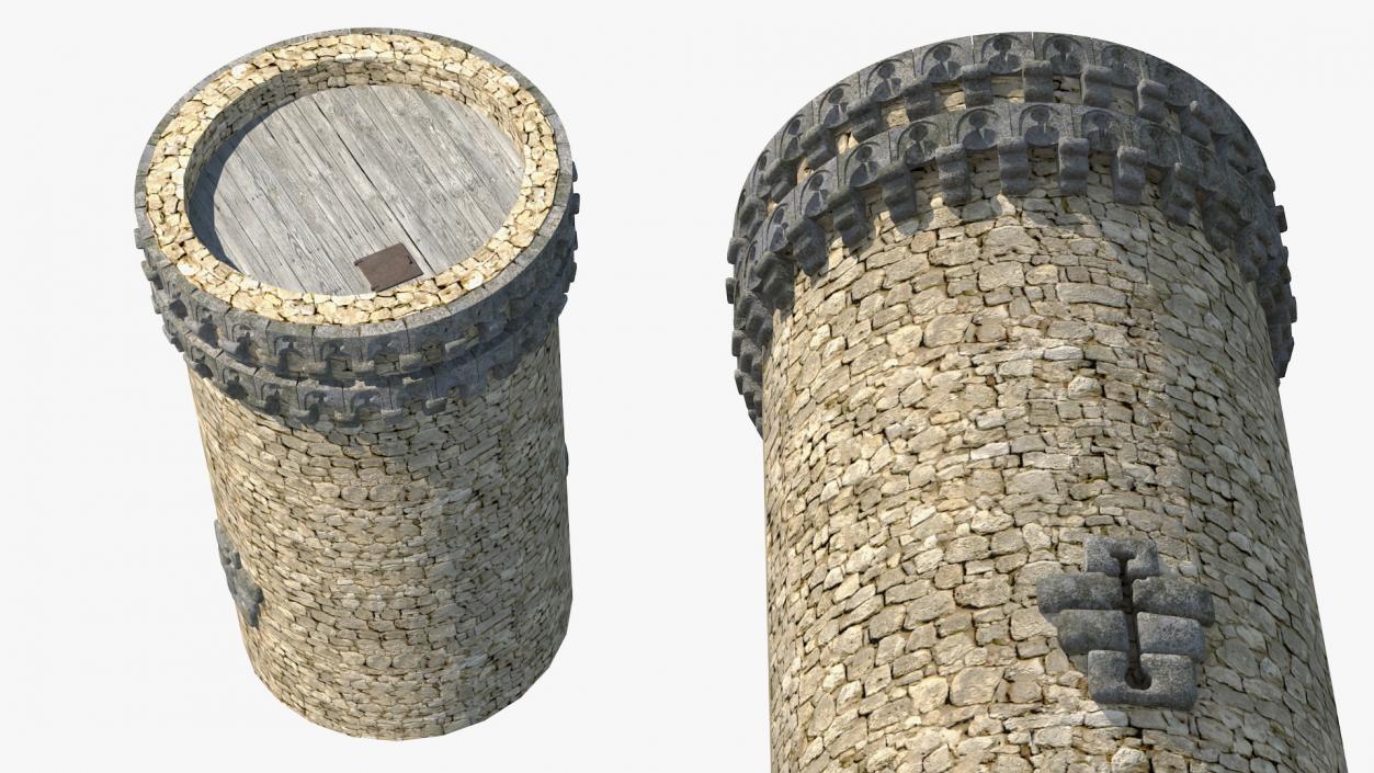 Small Medieval Castle Tower 3D