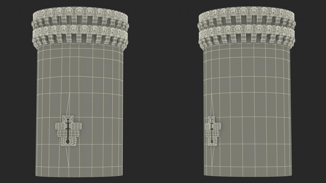 Small Medieval Castle Tower 3D