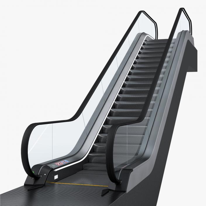 3D Escalator 2 Rigged model