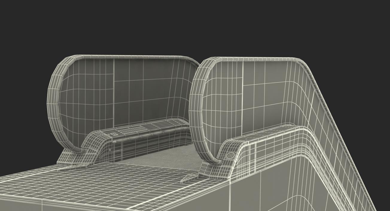 3D Escalator 2 Rigged model