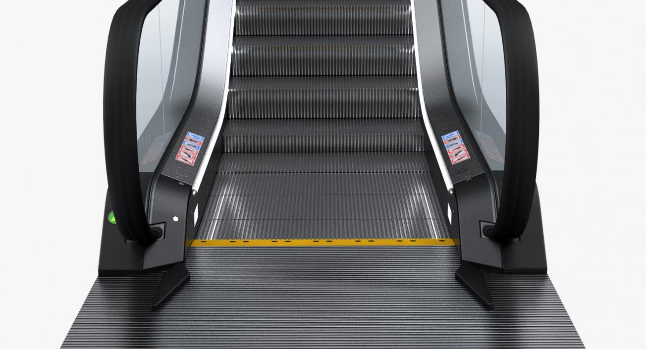 3D Escalator 2 Rigged model