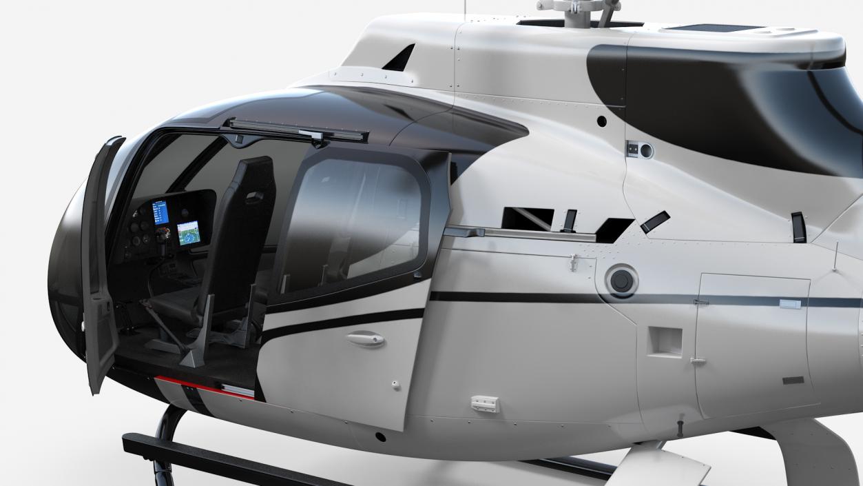 Light Civil Helicopter 3D