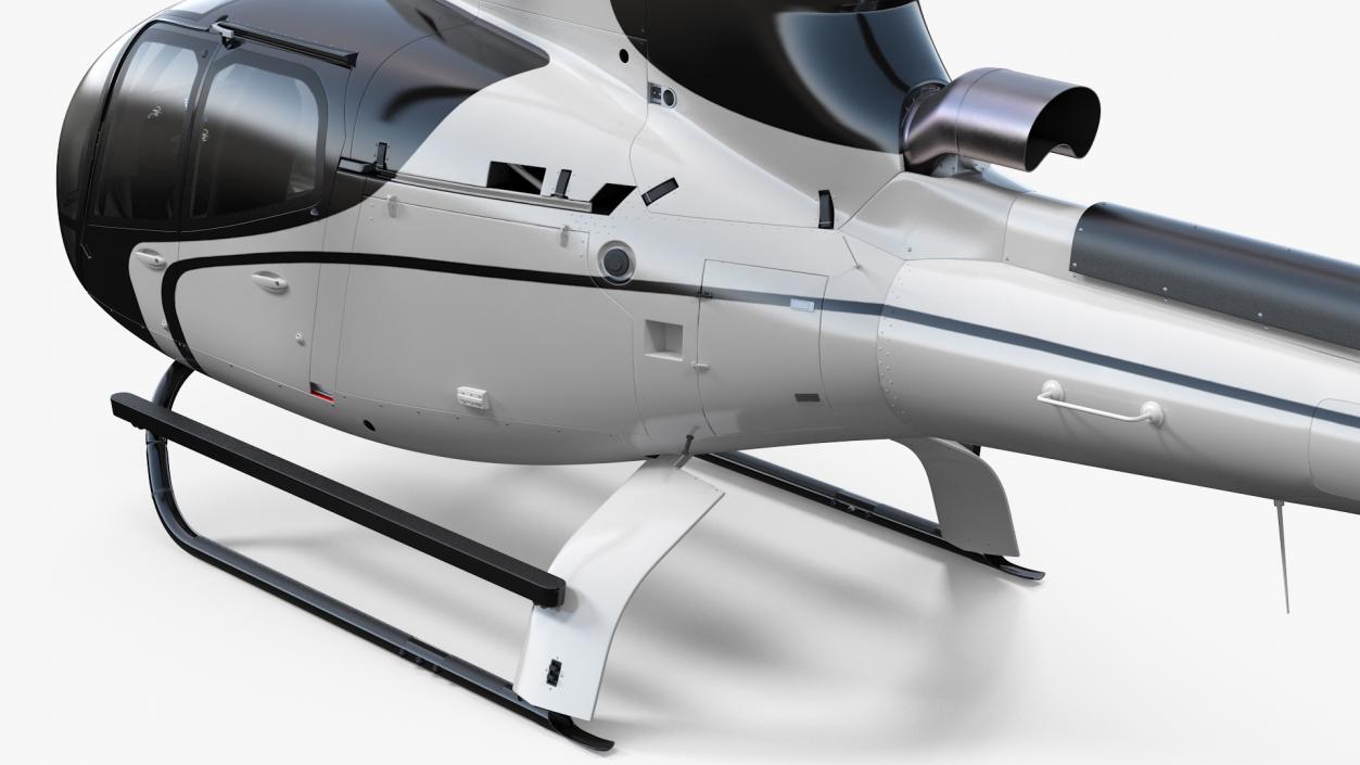 Light Civil Helicopter 3D