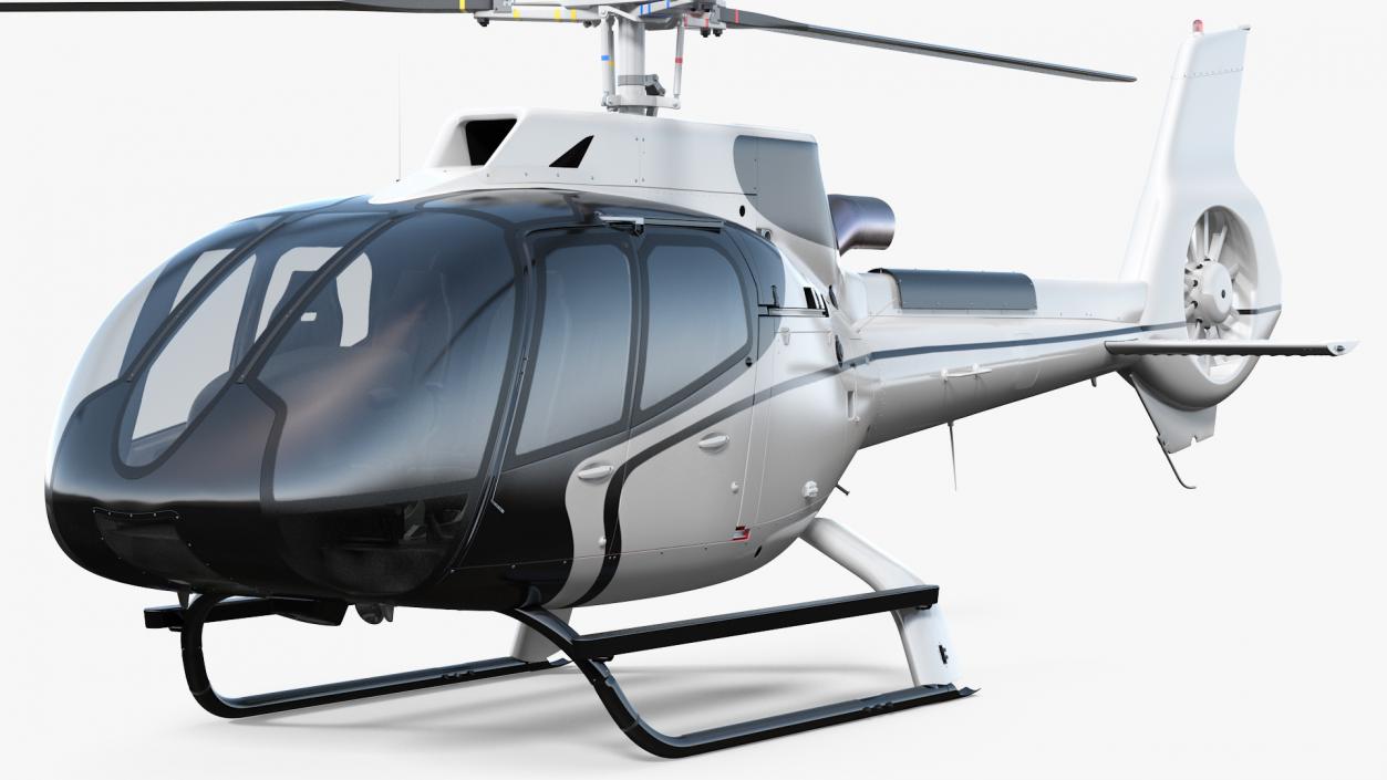 Light Civil Helicopter 3D