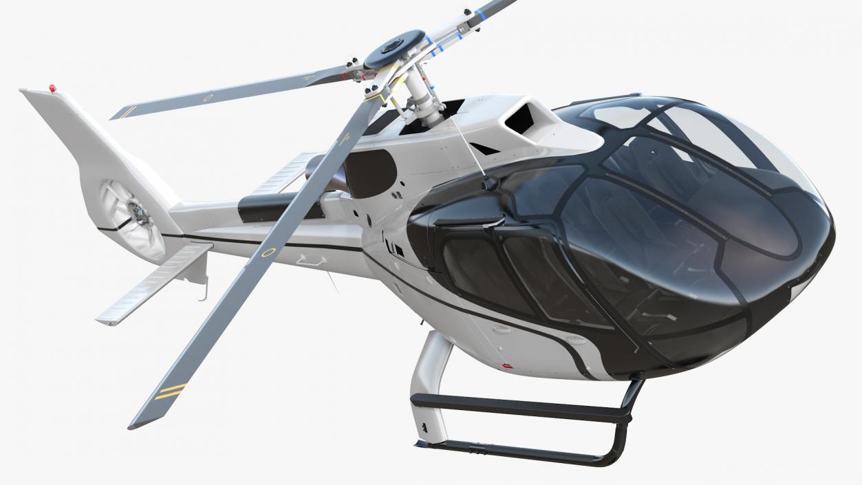 Light Civil Helicopter 3D