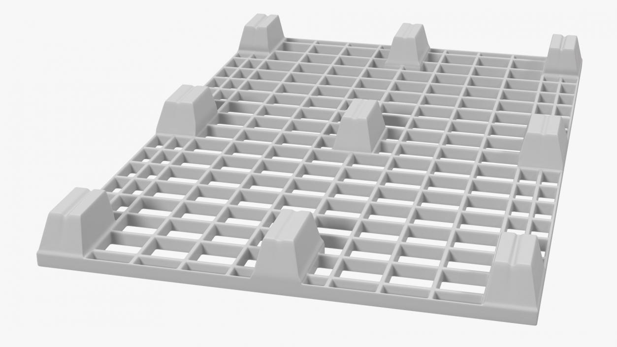 Warehouse Scale with Plastic Pallet and Parcels 3D