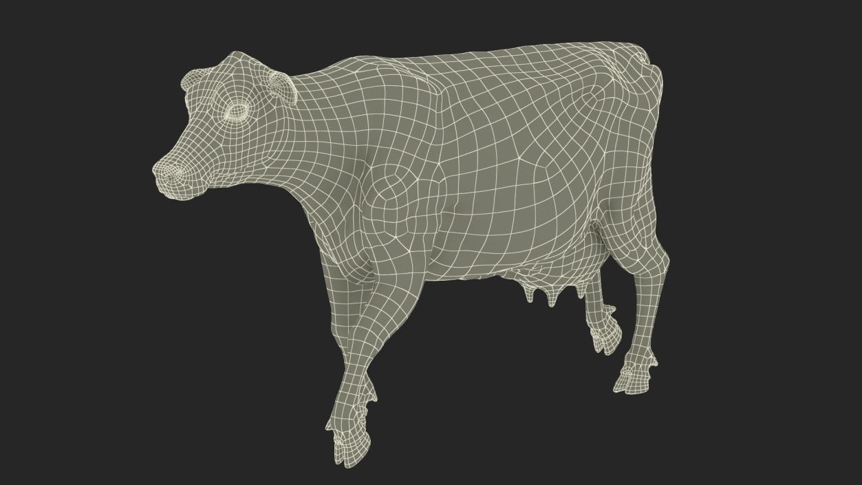 Mini Cow Goes Beige 3D model