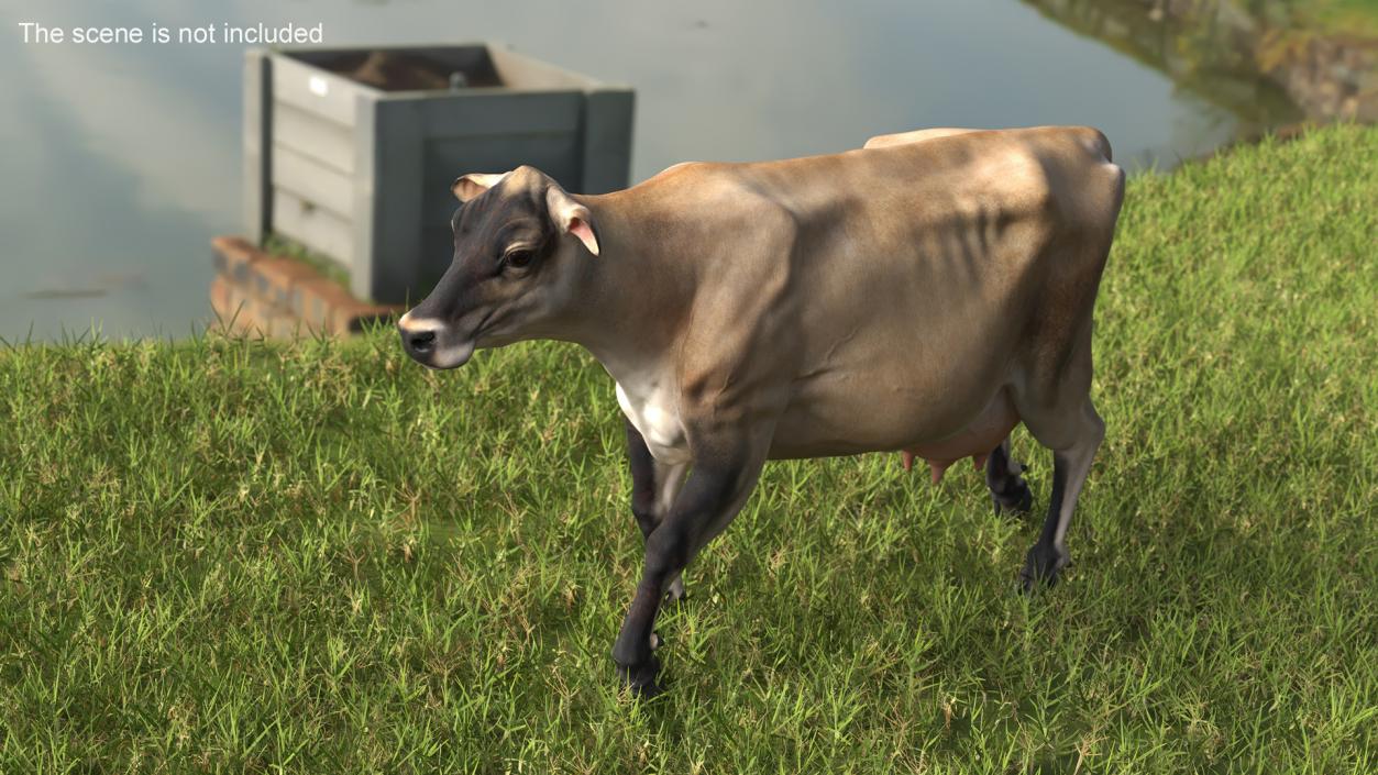 Mini Cow Goes Beige 3D model