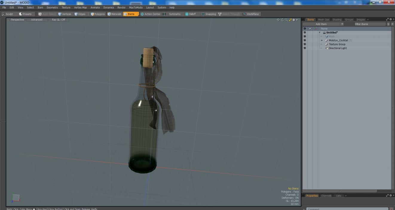 3D Molotov Cocktail 2 model