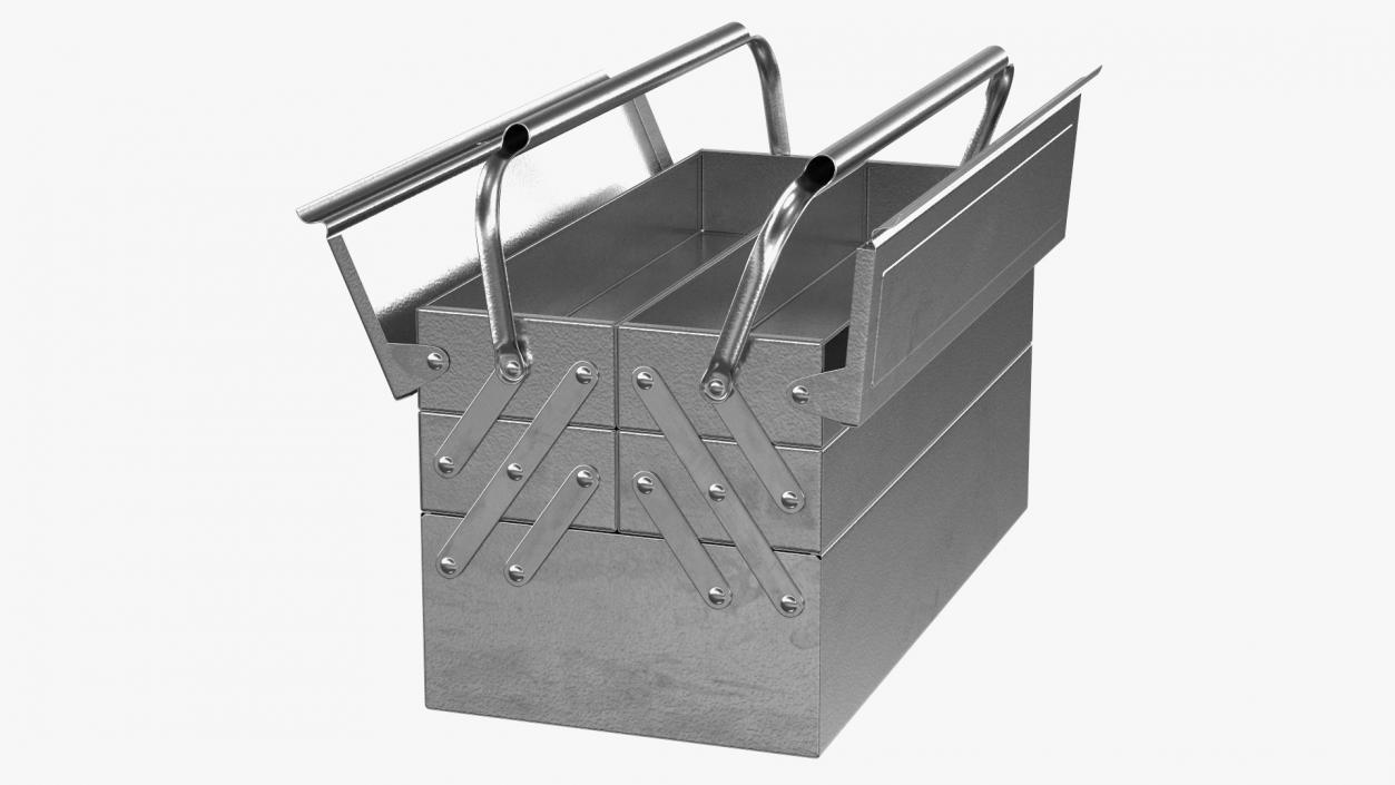 3D model Heavy Duty Metal Cantilever Toolbox