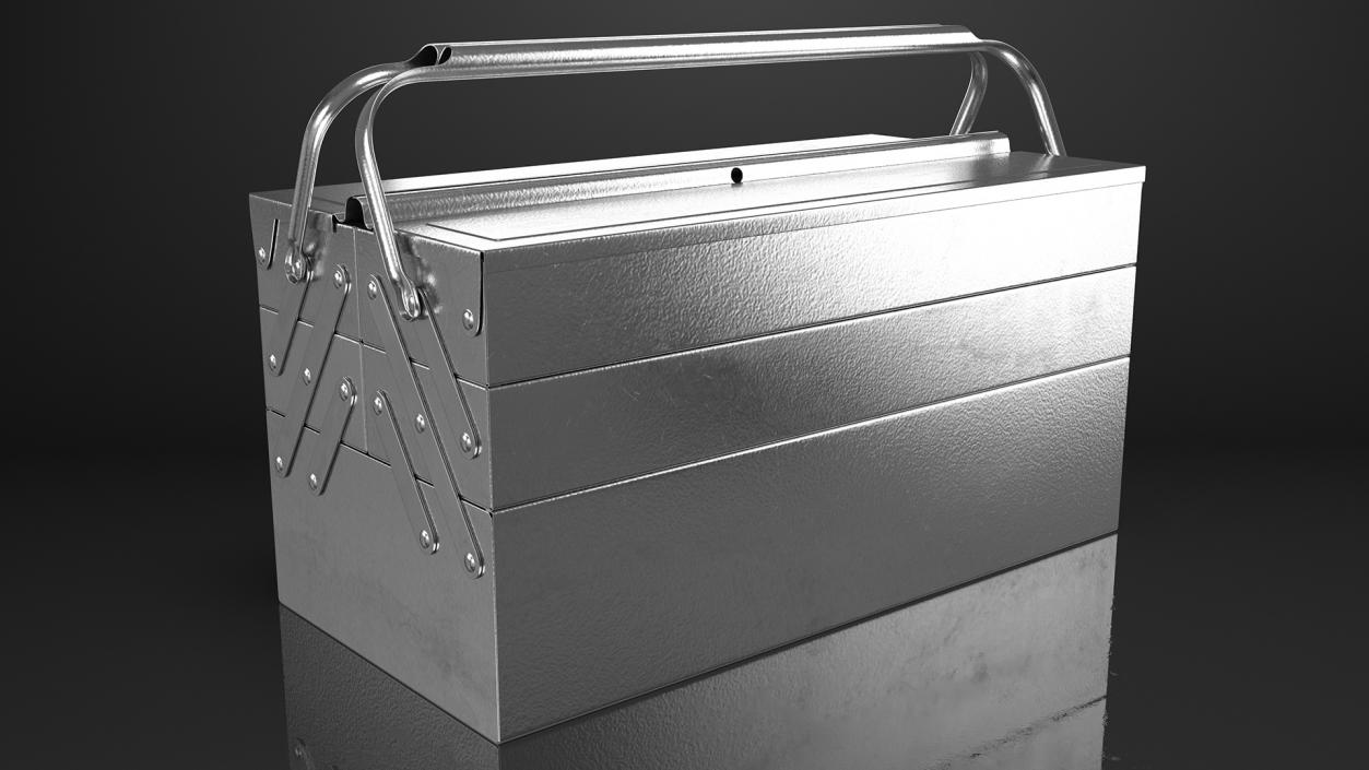 3D model Heavy Duty Metal Cantilever Toolbox