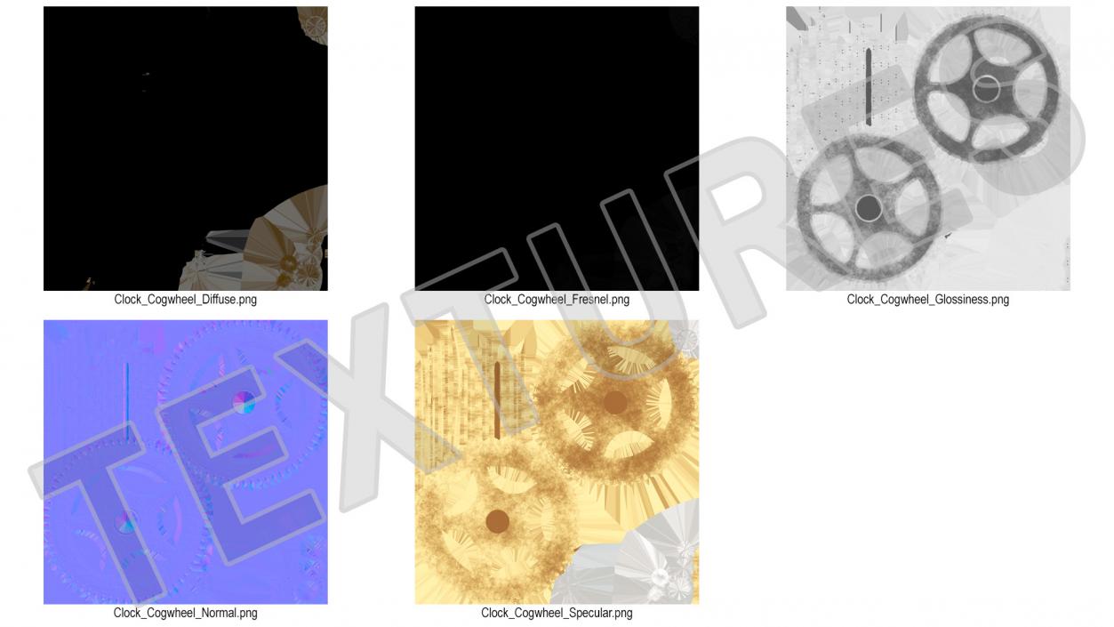 Clock Cogwheel 3D model