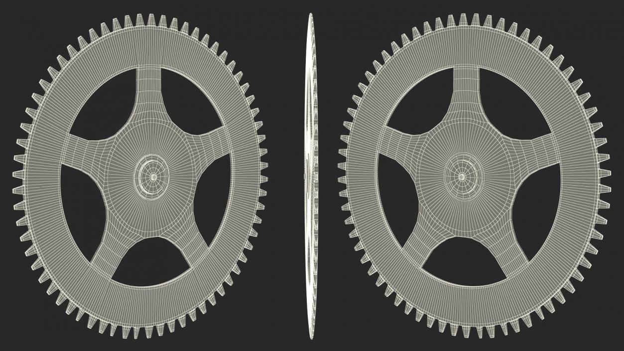 Clock Cogwheel 3D model