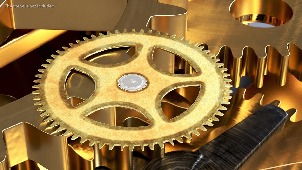 Clock Cogwheel 3D model