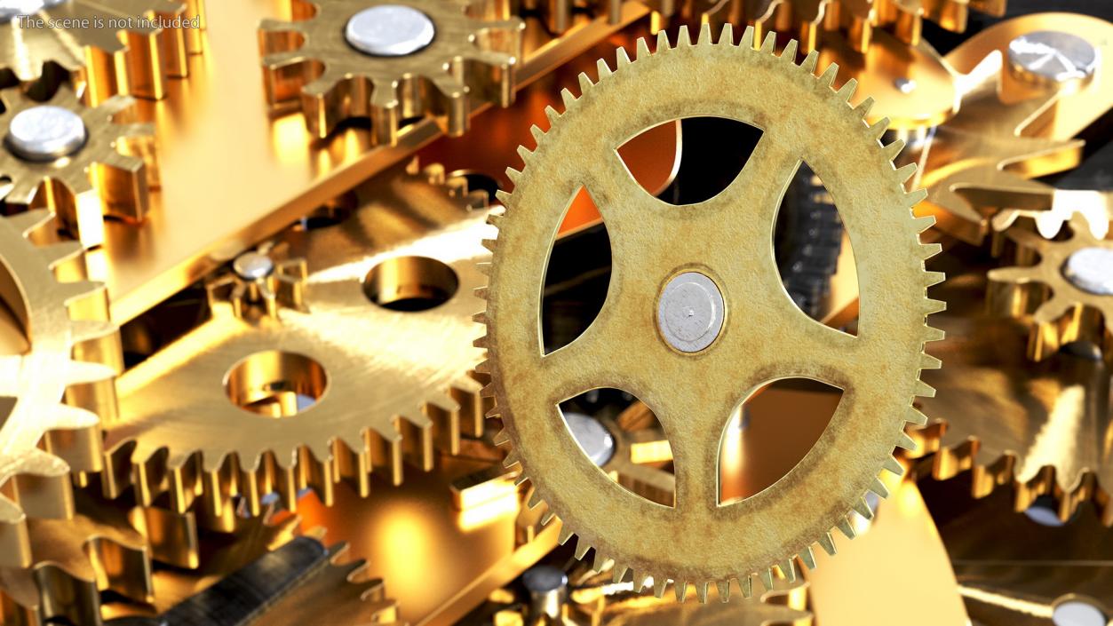 Clock Cogwheel 3D model