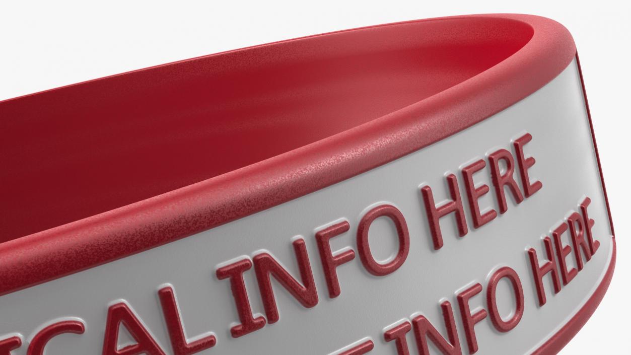 3D Medical Alert ID Wristband