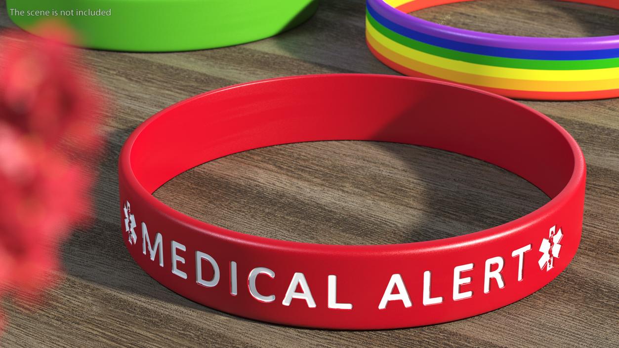 3D Medical Alert ID Wristband