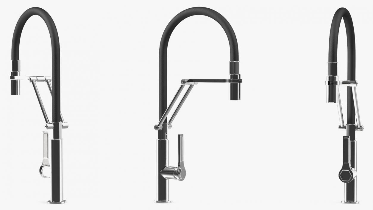 3D model Kitchen Taps Collection 3