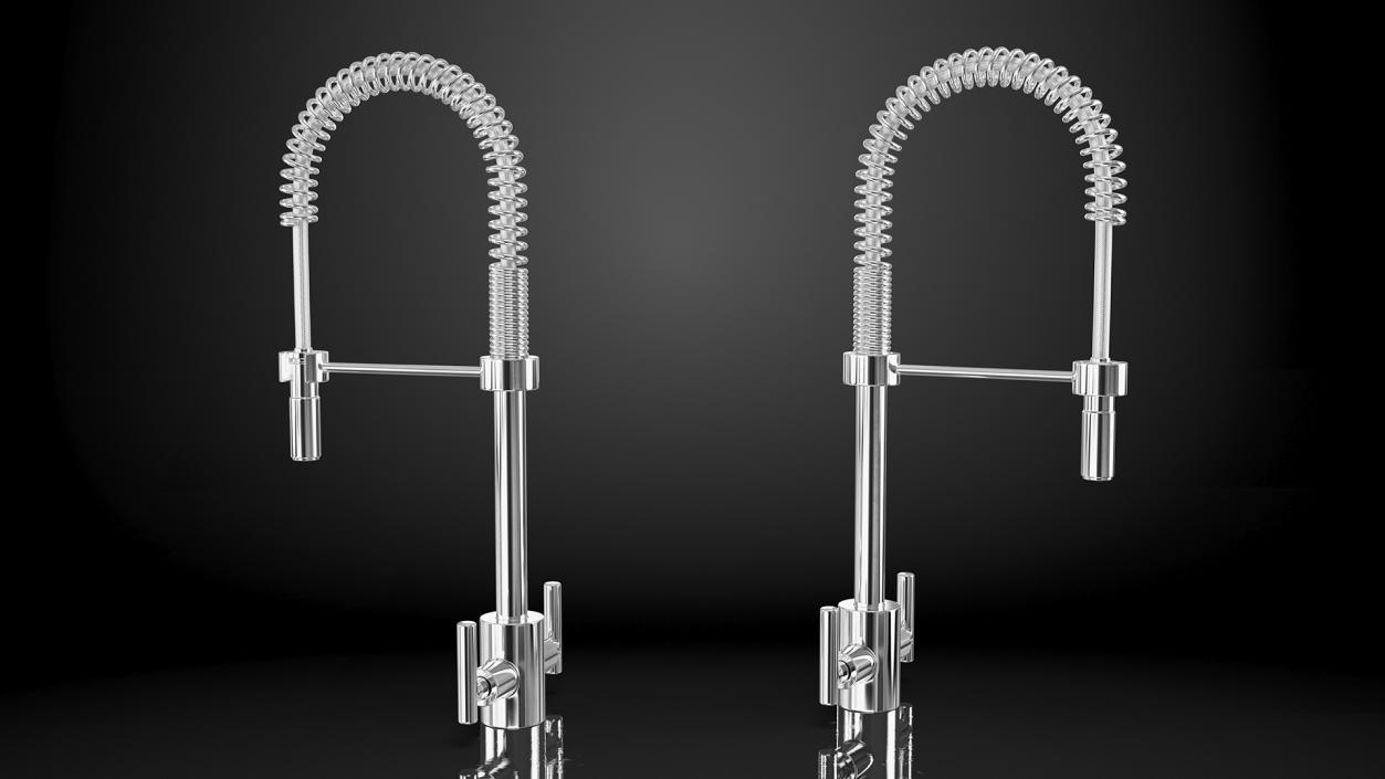 3D model Kitchen Taps Collection 3