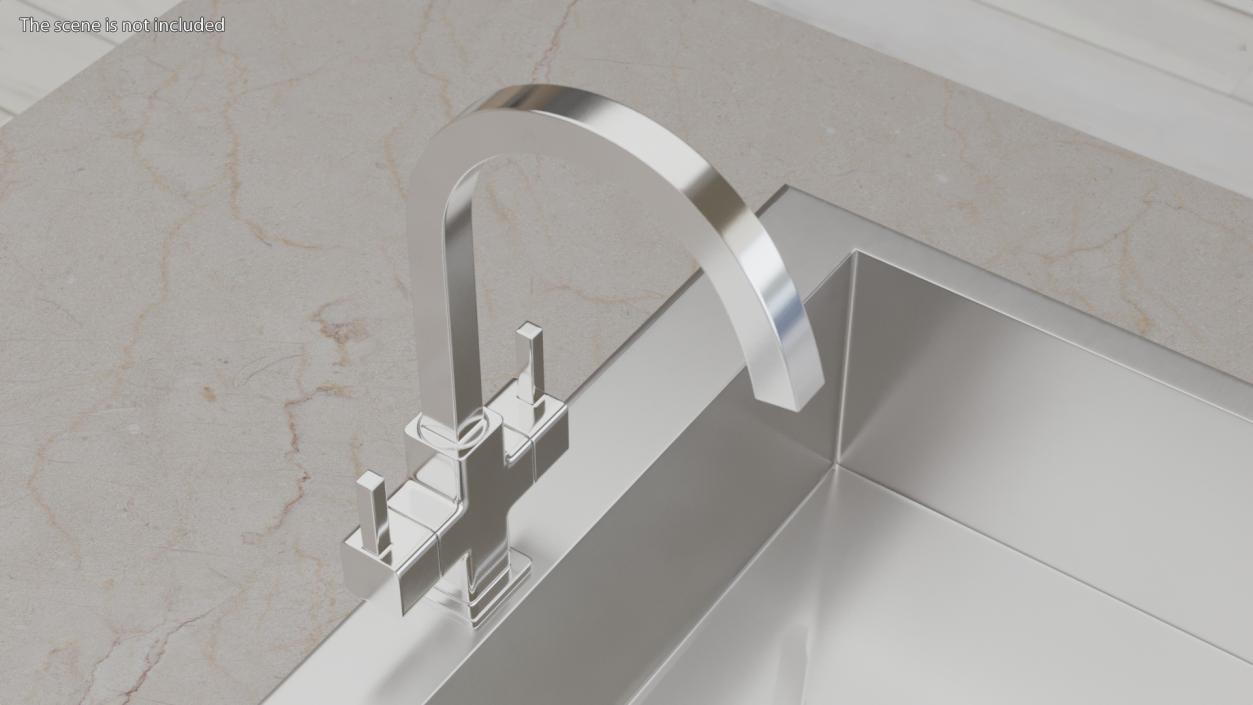 3D model Kitchen Taps Collection 3