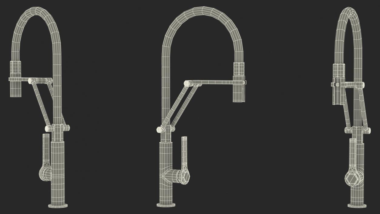 3D model Kitchen Taps Collection 3