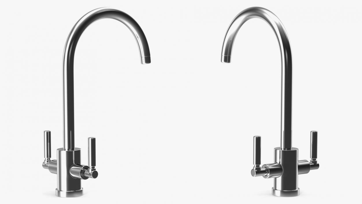 3D model Kitchen Taps Collection 3