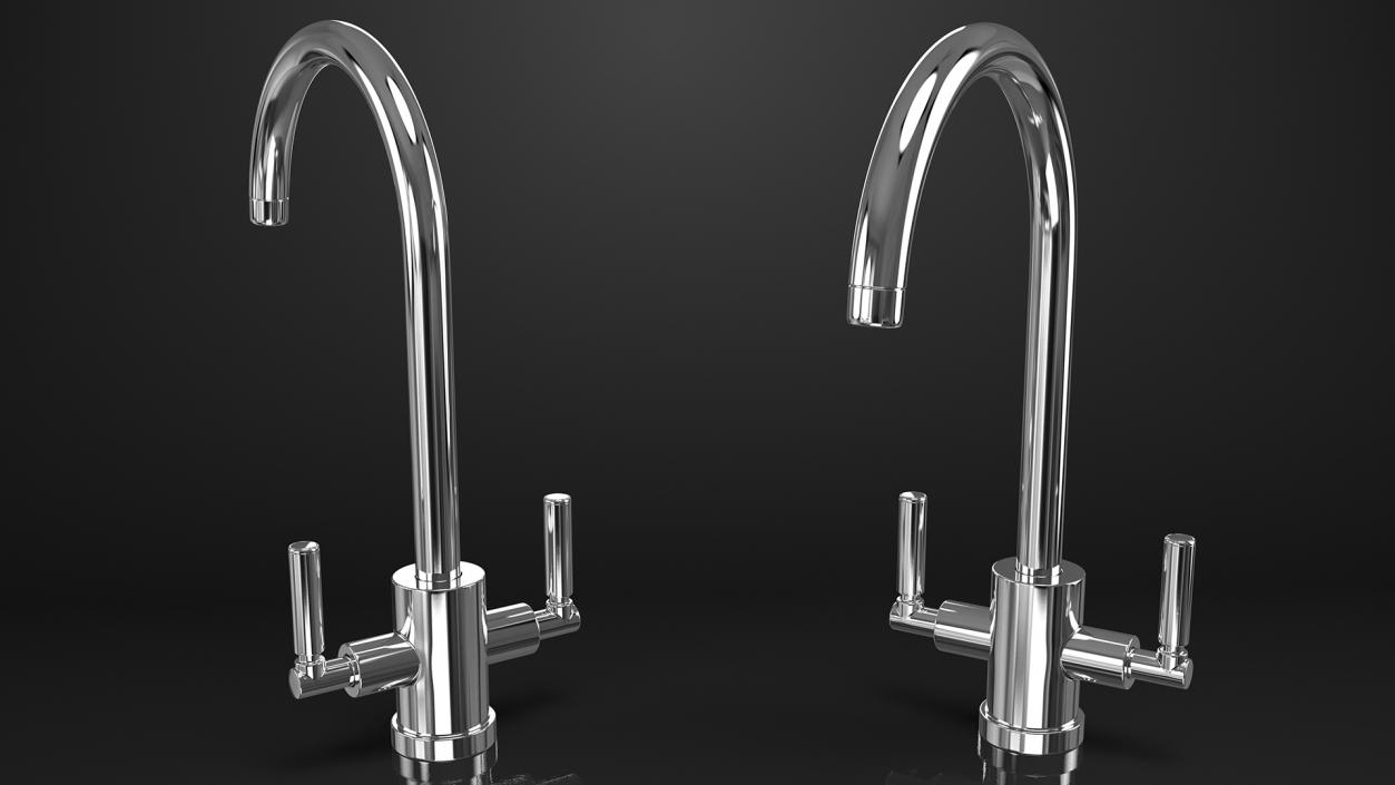 3D model Kitchen Taps Collection 3