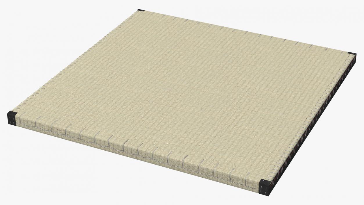 3D model Traditional Tatami Straw Mat Square