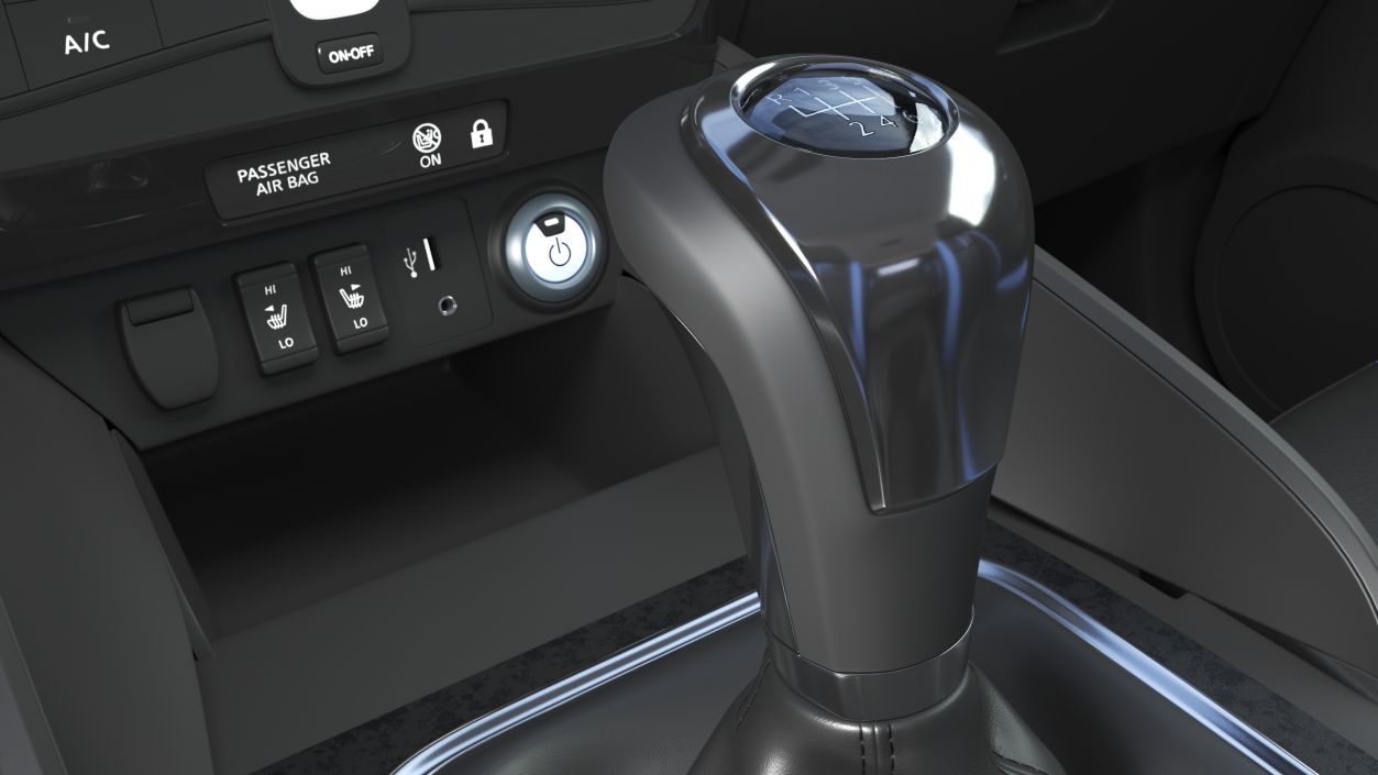 3D Transmission Gear Shift Knob model