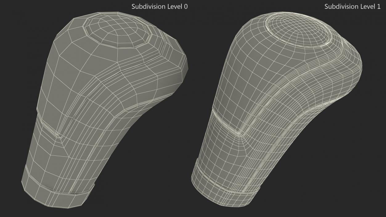 3D Transmission Gear Shift Knob model