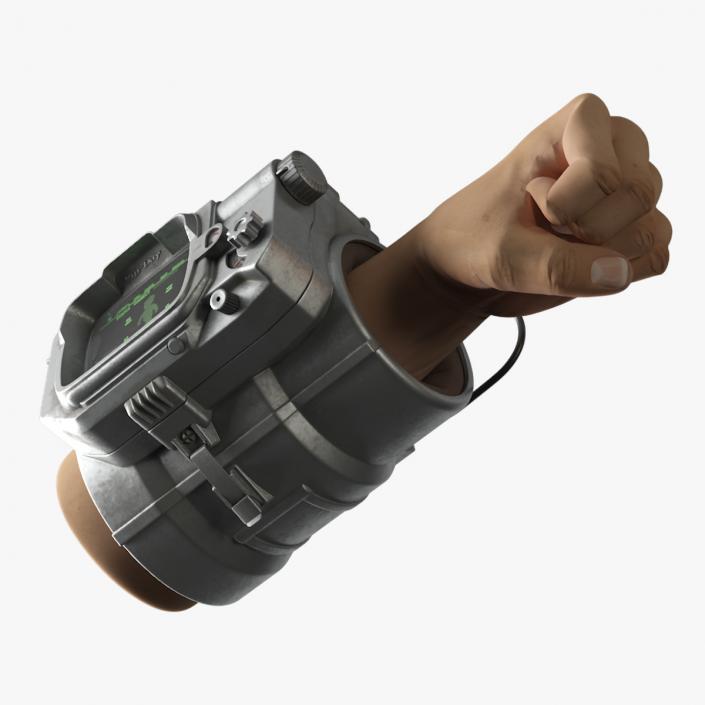 Fallout Pip Boy on the Human Arm 3D