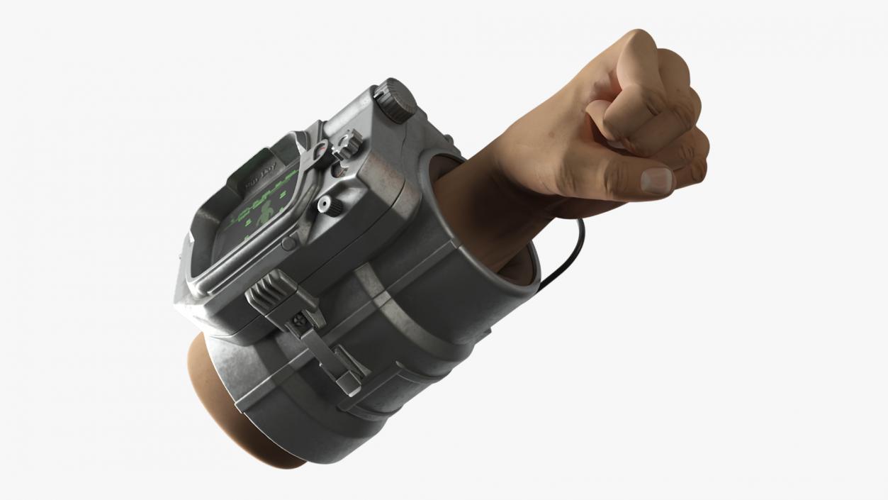 Fallout Pip Boy on the Human Arm 3D