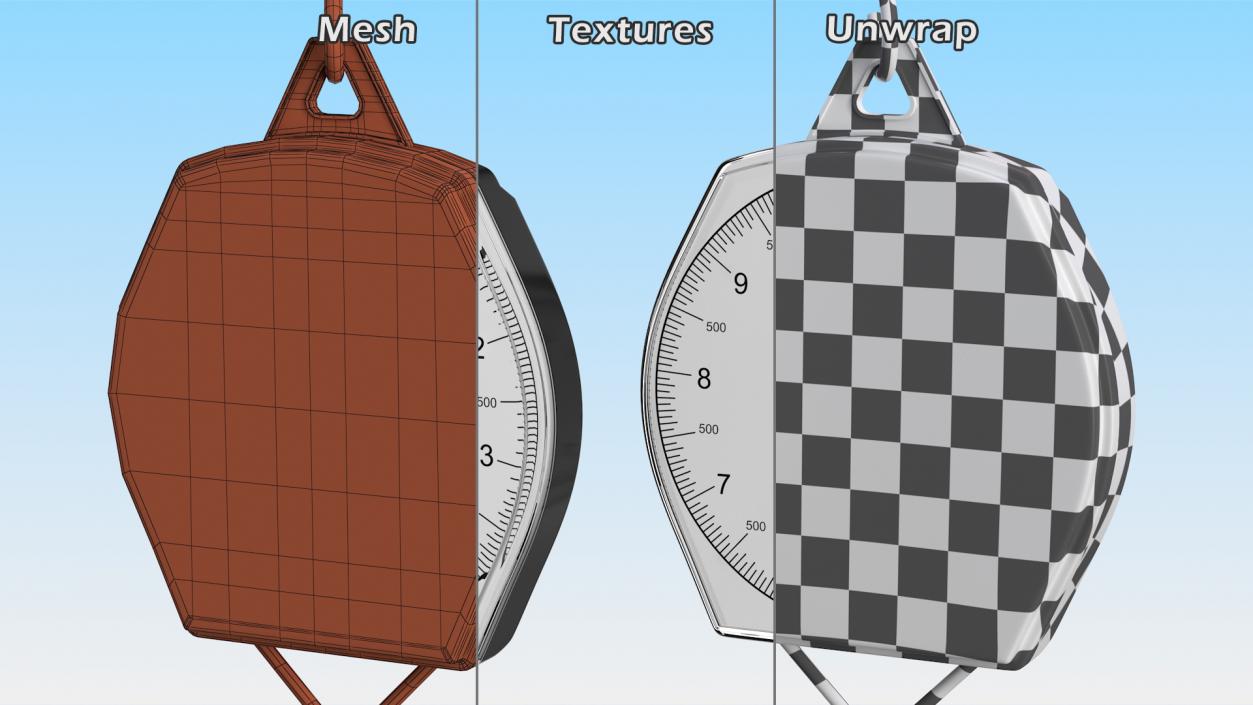 3D model Mechanical Hanging Scales