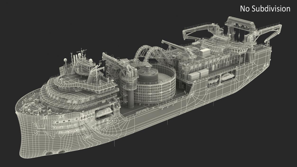 3D model Cable Layer Ship Nexans Aurora