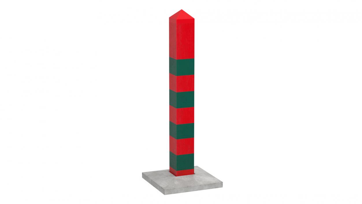 3D Border Posts Collection model